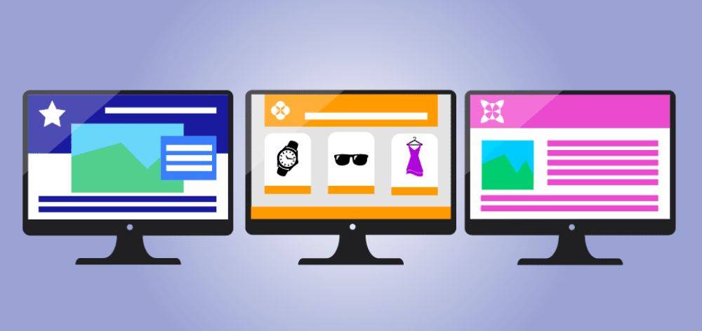 Ejemplos de diferentes tipos de sitios web
